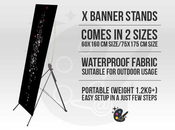 banner printing x stand