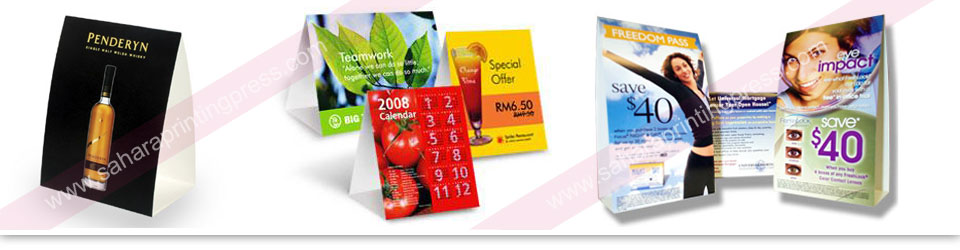 Tent Cards Printing Dubai